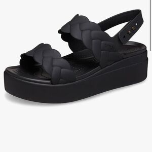 Crocs Women's Brooklyn Low Wedges Platform Sandals